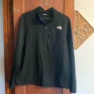 The North Face Black 1/4 zip